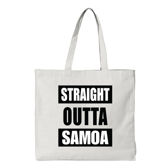 STRAIGHT OUTTA SAMOA | REUSABLE TOTE BAG - Stick N It