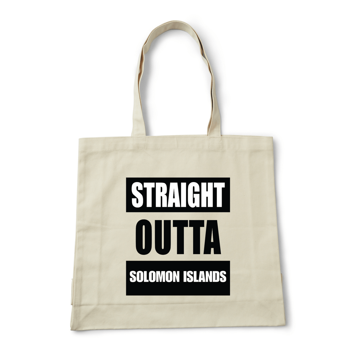 STRAIGHT OUTTA SOLOMON ISLANDS | REUSABLE TOTE BAG - Stick N It