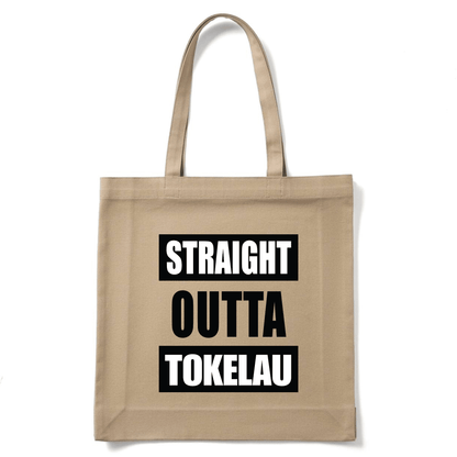 STRAIGHT OUTTA TOKELAU | REUSABLE TOTE BAG - Stick N It