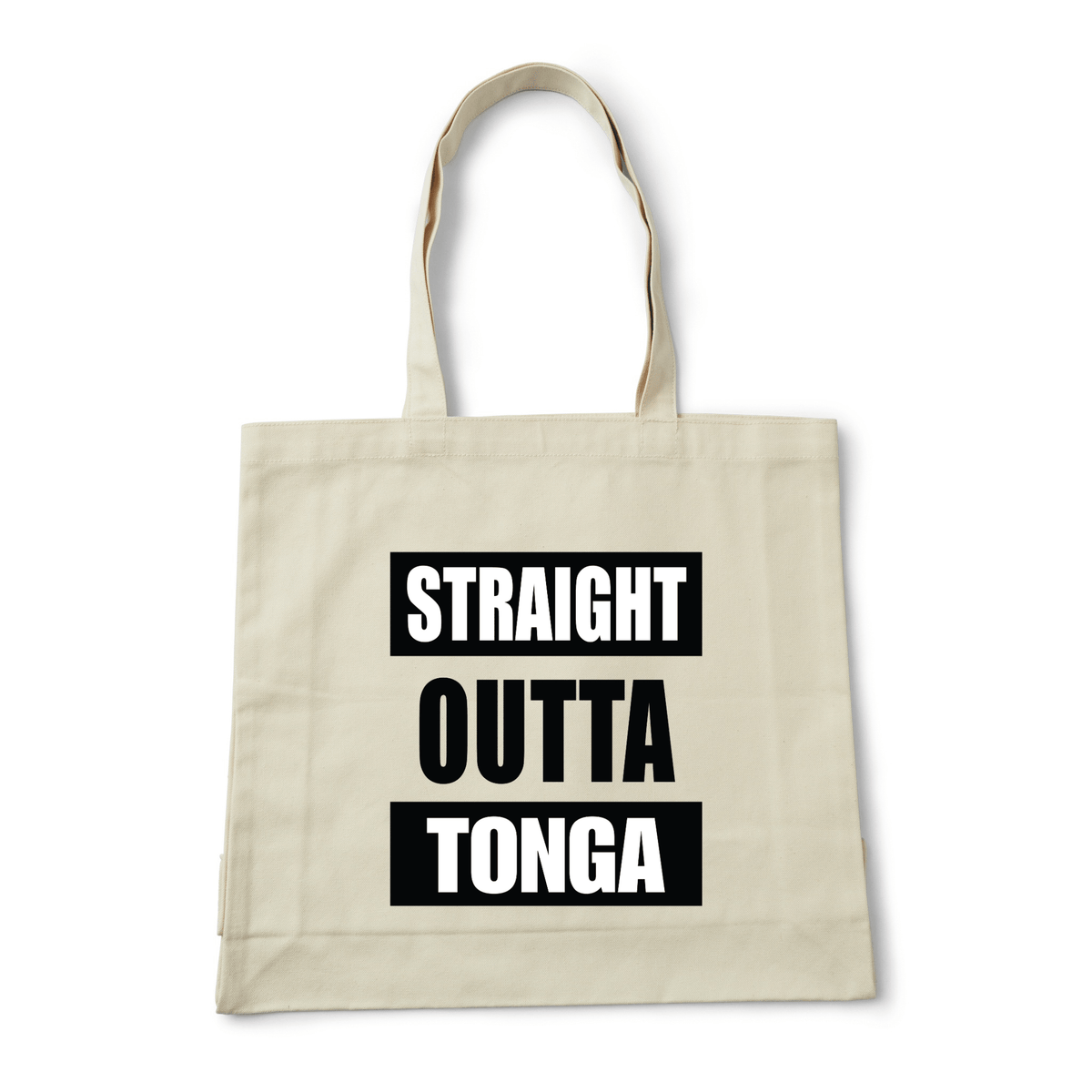STRAIGHT OUTTA TONGA | REUSABLE TOTE BAG - Stick N It