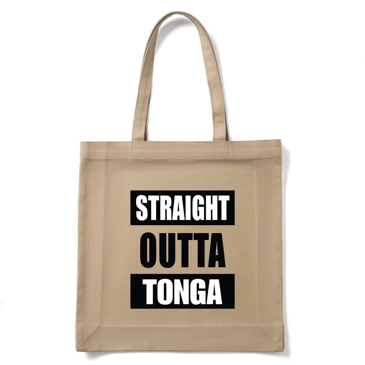 STRAIGHT OUTTA TONGA | REUSABLE TOTE BAG - Stick N It