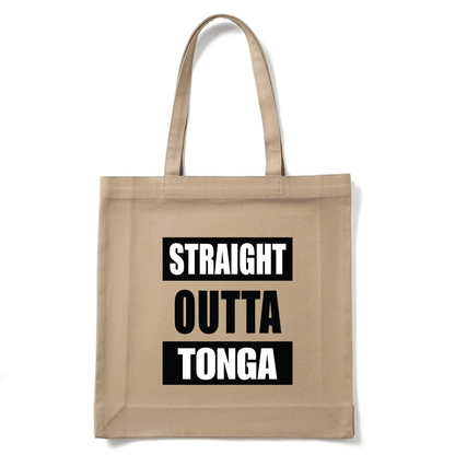 STRAIGHT OUTTA TONGA | REUSABLE TOTE BAG - Stick N It