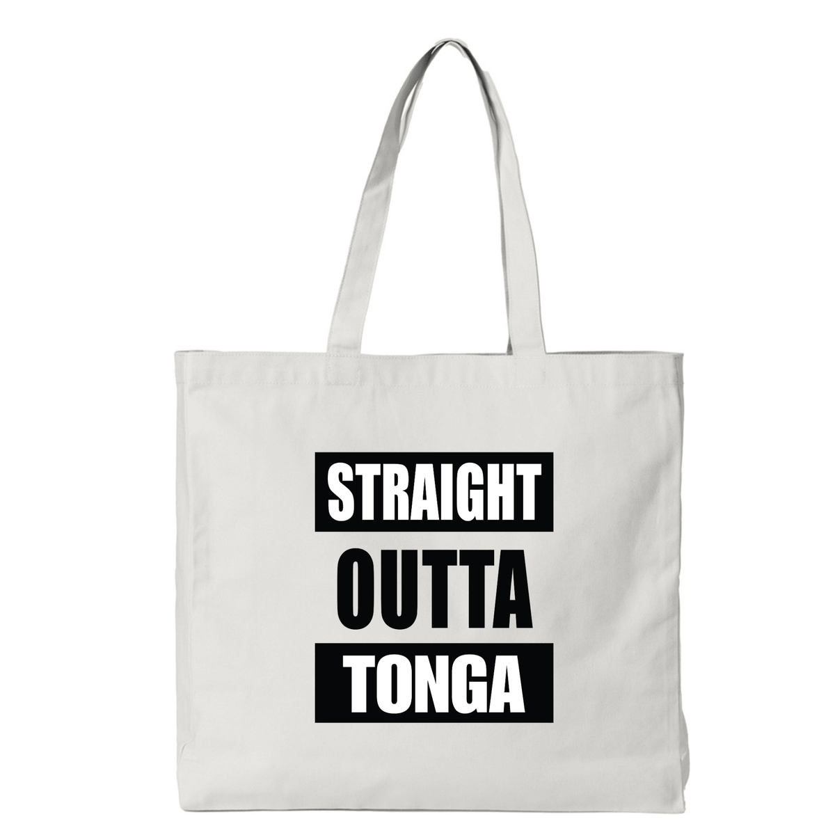 STRAIGHT OUTTA TONGA | REUSABLE TOTE BAG - Stick N It
