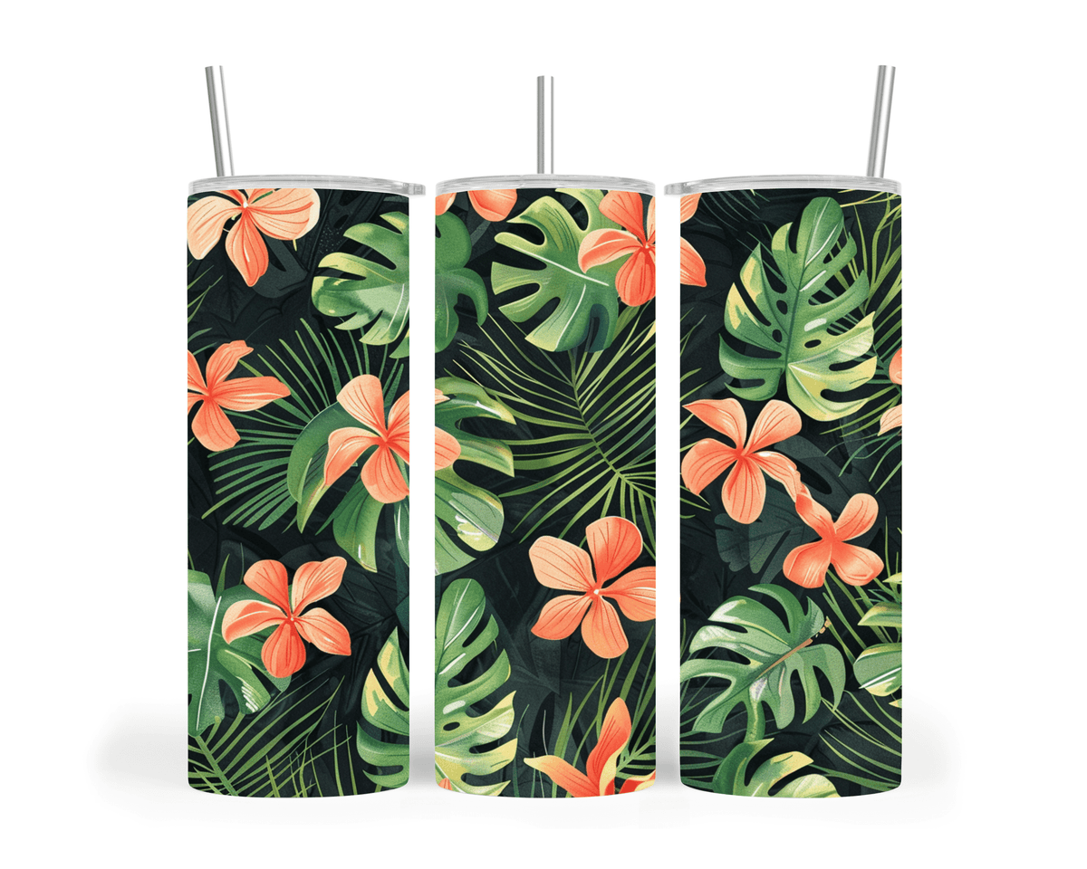 PASIFIKA INSPIRED FLORAL TUMBLER - Stick N It