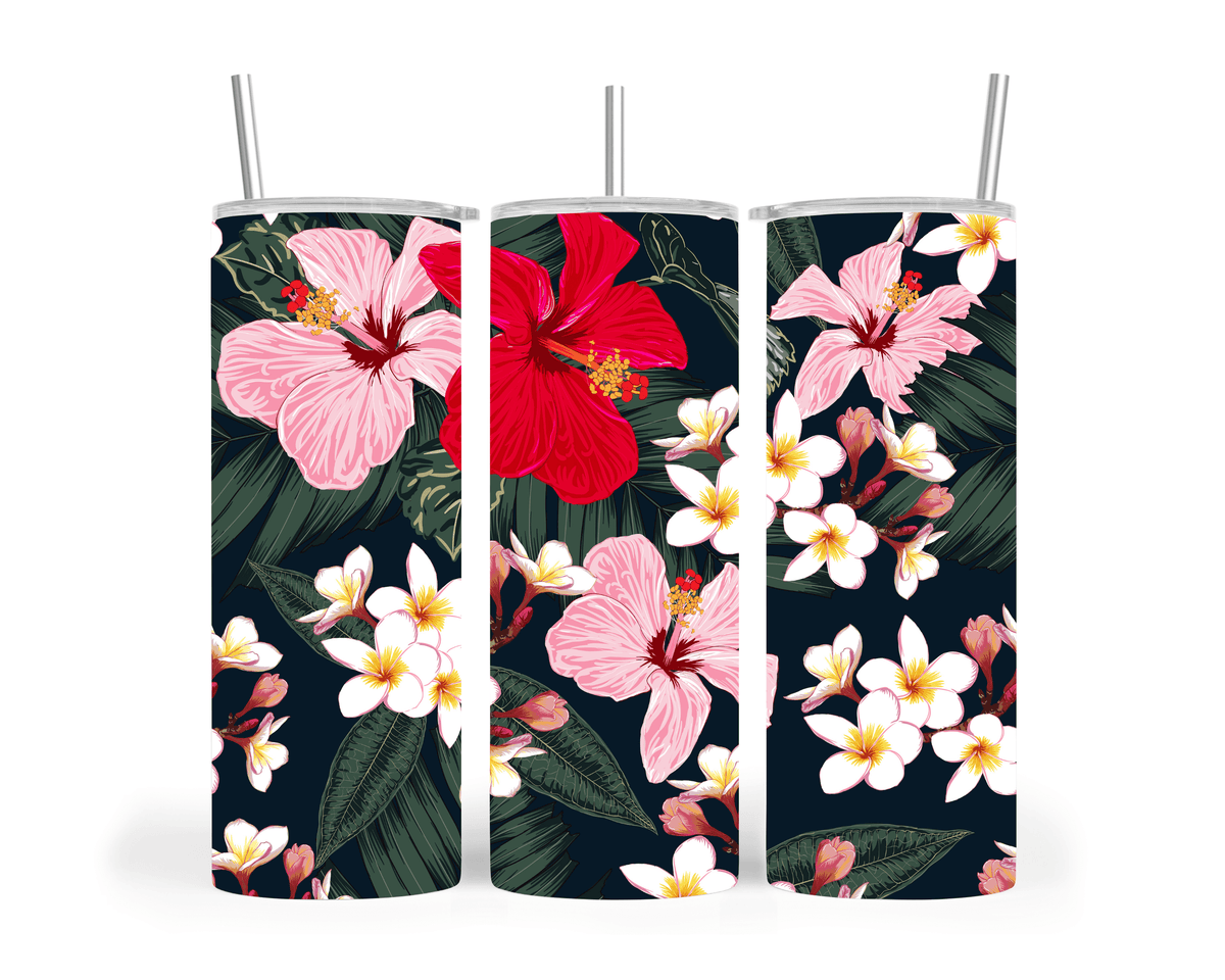 PASIFIKA INSPIRED FLORAL TUMBLER - Stick N It