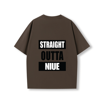 STRAIGHT OUTTA NIUE | OVERSIZE UNISEX TEE - Stick N It