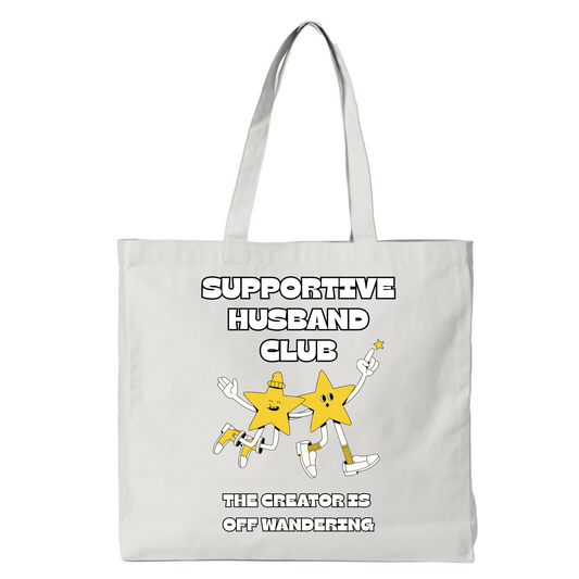 SUPPORTIVE HUSBAND CLUB TOTE BAG - Stick N It