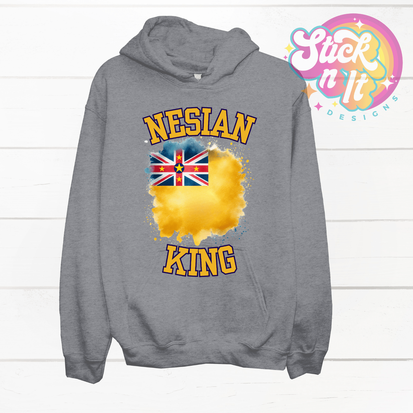 NIUE NESIAN KING HOODIE - Stick N It