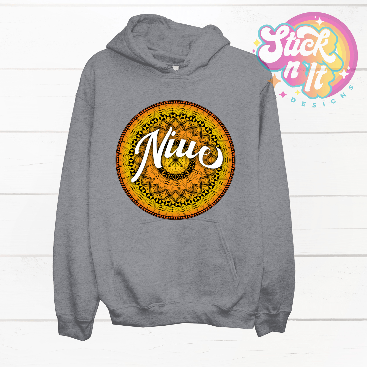 NIUE HOODIE BROWN - Stick N It