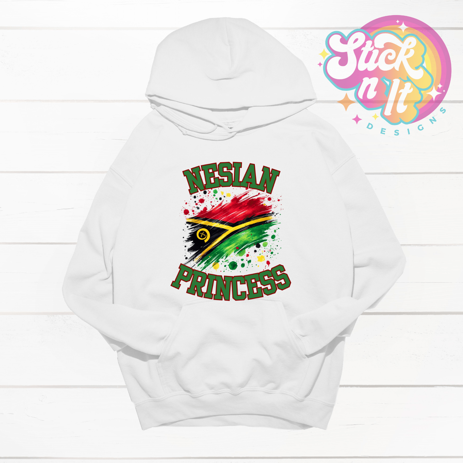 VANUATU NESIAN PRINCESS HOODIE - Stick N It