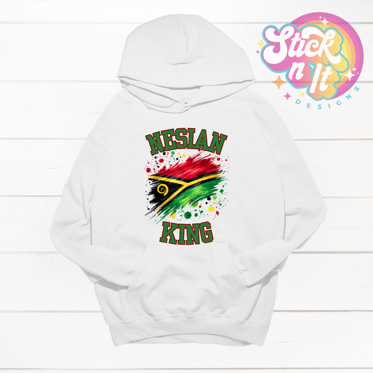 VANUATU NESIAN KING HOODIE - Stick N It