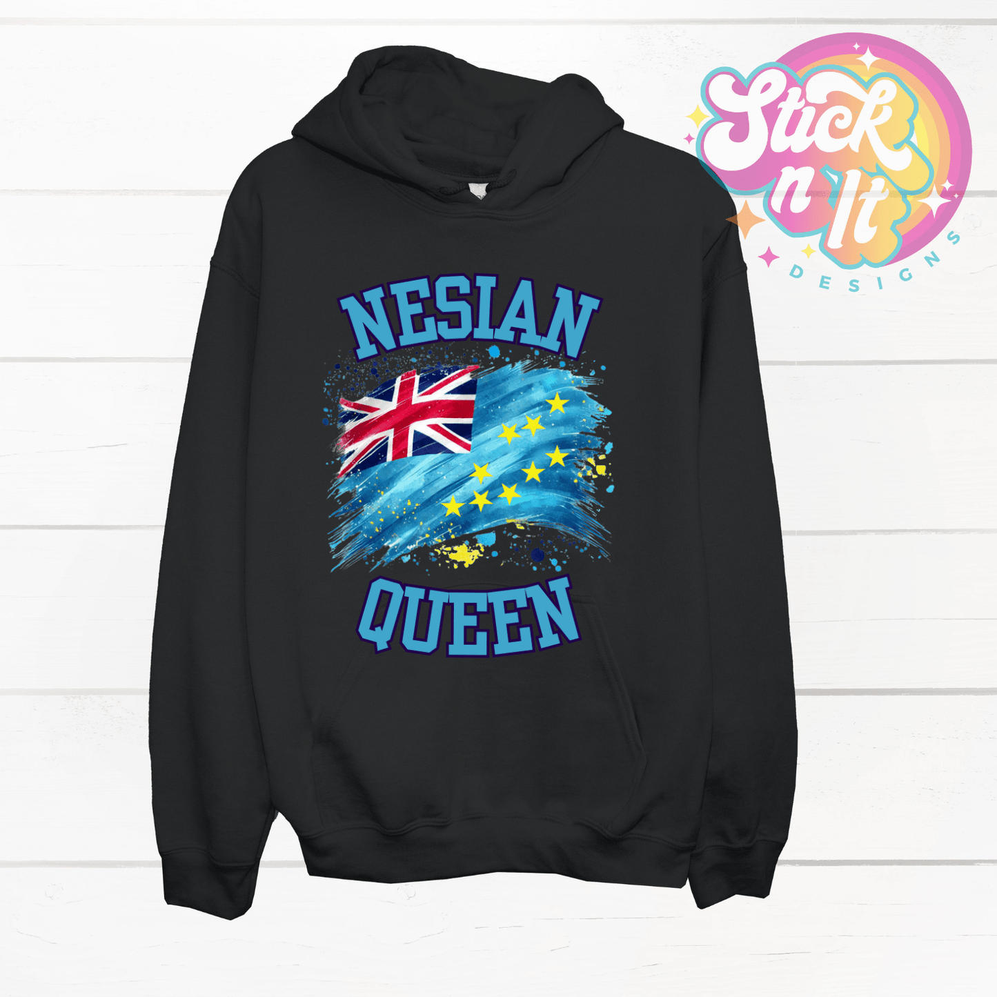 TUVALU NESIAN QUEEN HOODIE - Stick N It