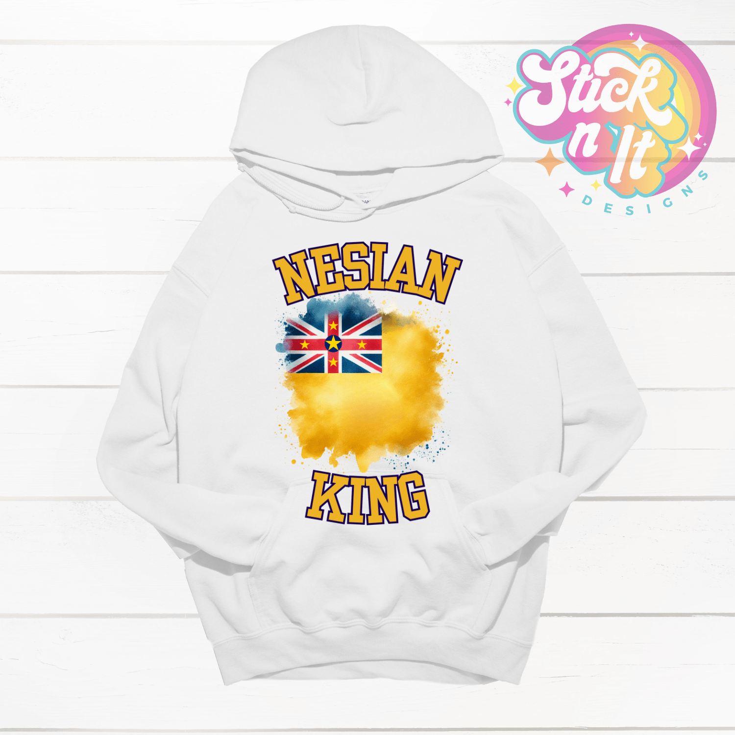 NIUE NESIAN KING HOODIE - Stick N It