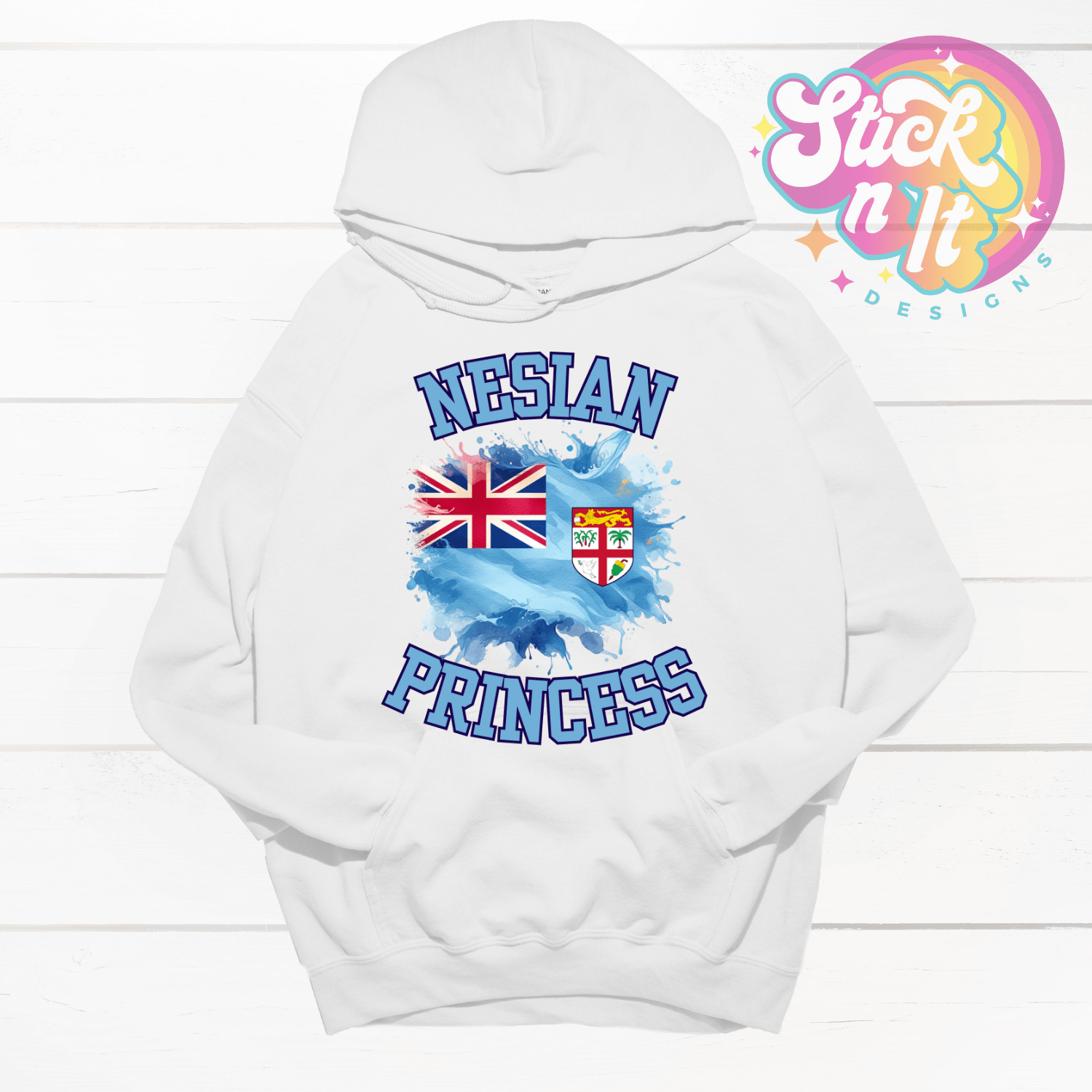 FIJI NESIAN PRINCESS HOODIE - Stick N It