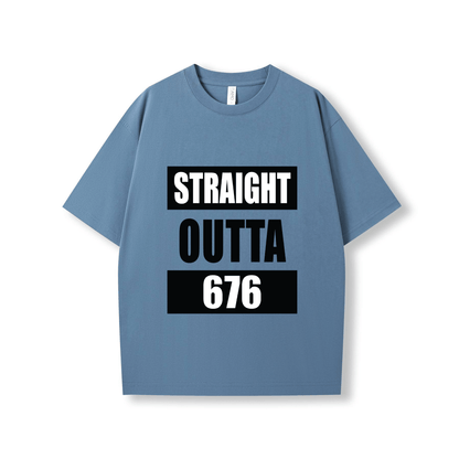 STRAIGHT OUTTA 676 | OVERSIZE UNISEX TEE - Stick N It