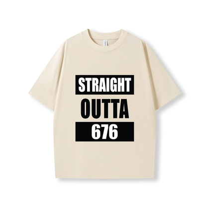 STRAIGHT OUTTA 676 | OVERSIZE UNISEX TEE - Stick N It