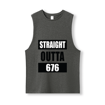 STRAIGHT OUTTA 676 | UNISEX COTTON TANK - Stick N It