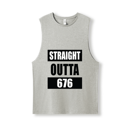 STRAIGHT OUTTA 676 | UNISEX COTTON TANK - Stick N It