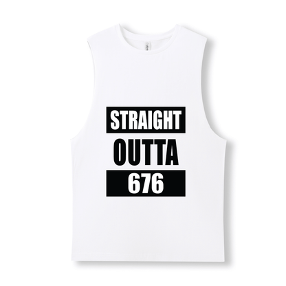 STRAIGHT OUTTA 676 | UNISEX COTTON TANK - Stick N It
