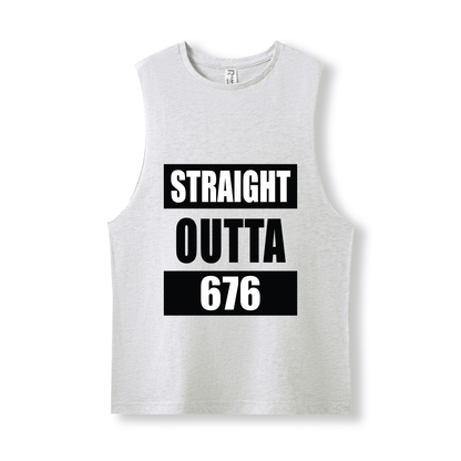 STRAIGHT OUTTA 676 | UNISEX COTTON TANK - Stick N It
