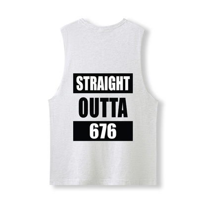 STRAIGHT OUTTA 676 | UNISEX COTTON TANK - Stick N It
