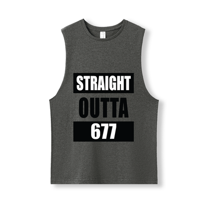 STRAIGHT OUTTA 677 | UNISEX COTTON TANK - Stick N It