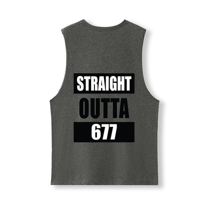 STRAIGHT OUTTA 677 | UNISEX COTTON TANK - Stick N It