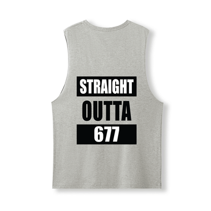 STRAIGHT OUTTA 677 | UNISEX COTTON TANK - Stick N It