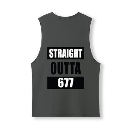 STRAIGHT OUTTA 677 | UNISEX COTTON TANK - Stick N It