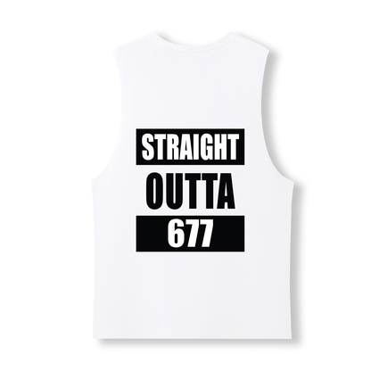 STRAIGHT OUTTA 677 | UNISEX COTTON TANK - Stick N It
