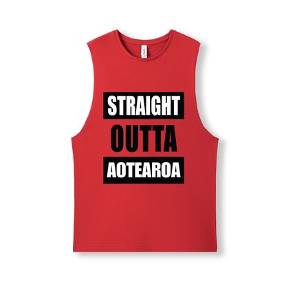 STRAIGHT OUTTA AOTEAROA | UNISEX COTTON TANK - Stick N It