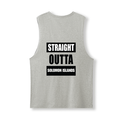 STRAIGHT OUTTA SOLOMON ISLANDS | UNISEX COTTON TANK - Stick N It