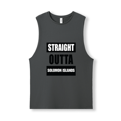 STRAIGHT OUTTA SOLOMON ISLANDS | UNISEX COTTON TANK - Stick N It