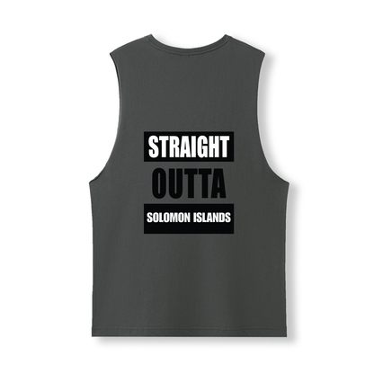 STRAIGHT OUTTA SOLOMON ISLANDS | UNISEX COTTON TANK - Stick N It