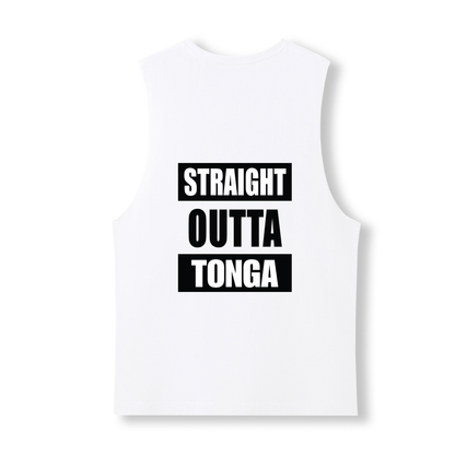 STRAIGHT OUTTA TONGA | UNISEX COTTON TANK - Stick N It