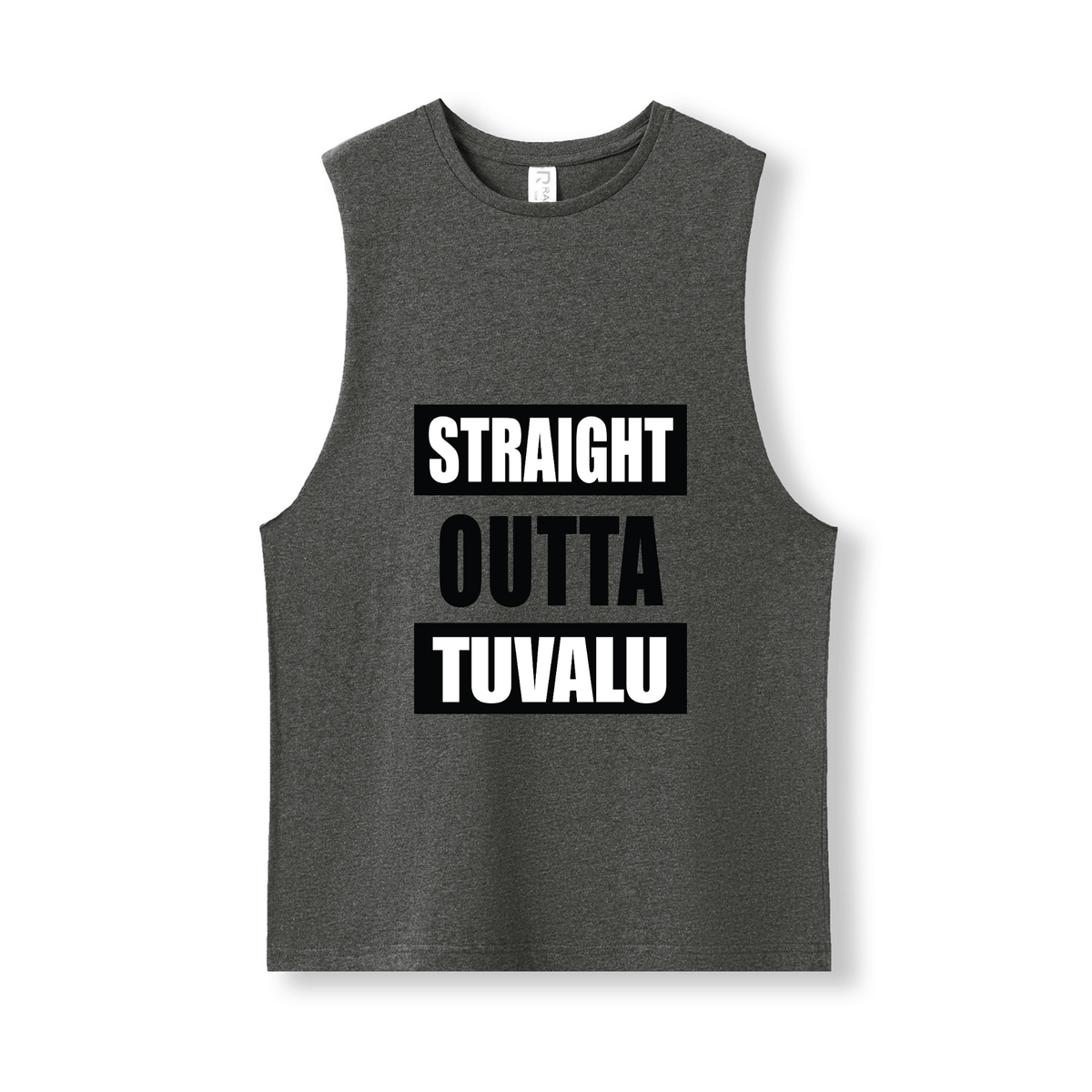 STRAIGHT OUTTA TUVALU | UNISEX COTTON TANK - Stick N It