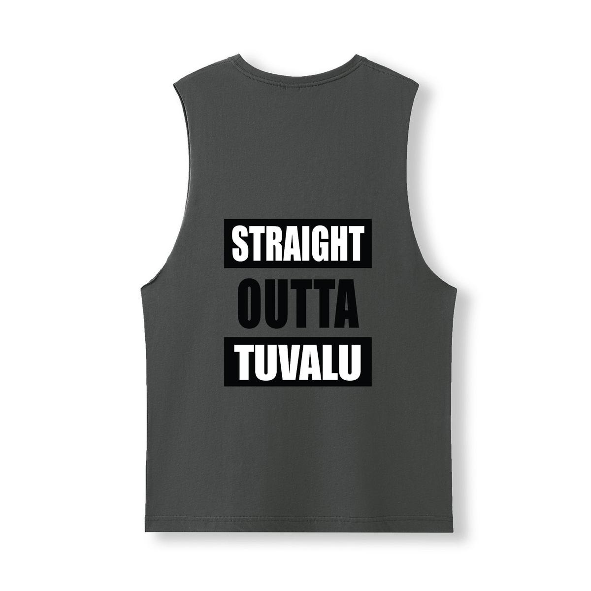 STRAIGHT OUTTA TUVALU | UNISEX COTTON TANK - Stick N It