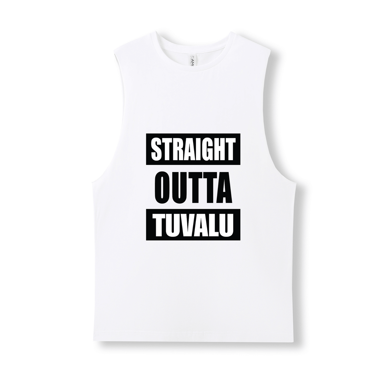 STRAIGHT OUTTA TUVALU | UNISEX COTTON TANK - Stick N It