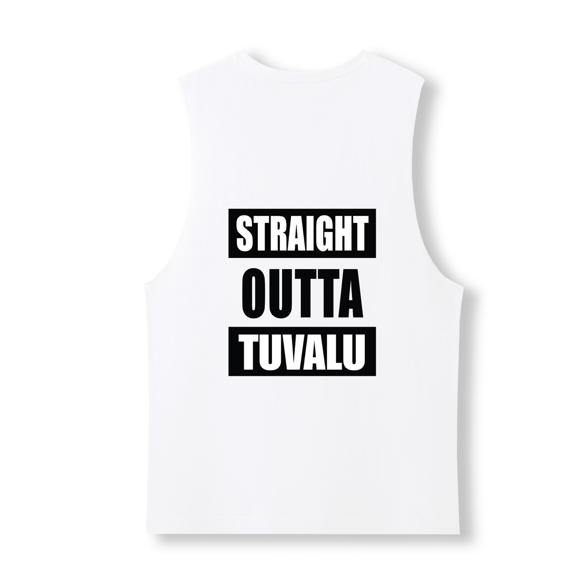 STRAIGHT OUTTA TUVALU | UNISEX COTTON TANK - Stick N It