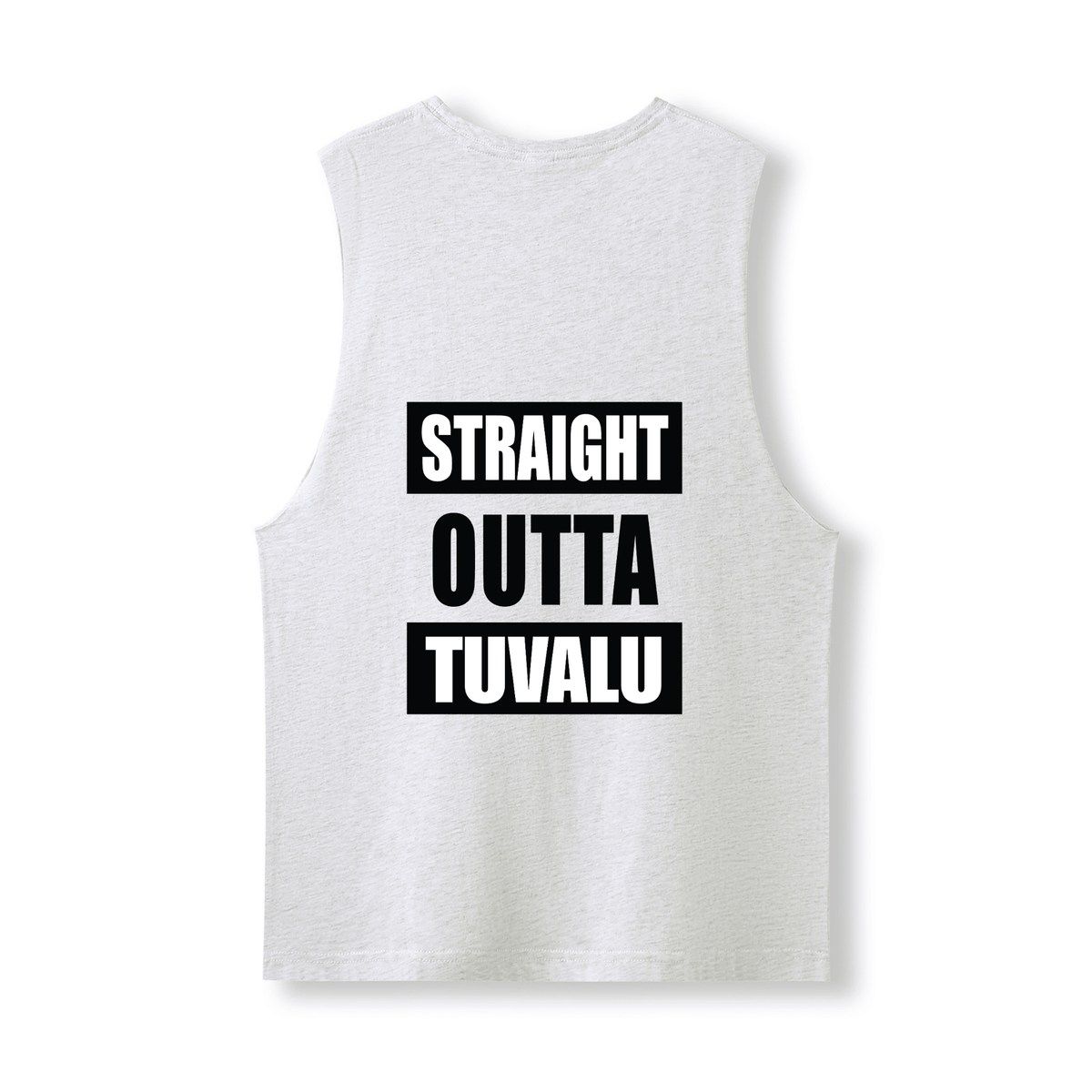 STRAIGHT OUTTA TUVALU | UNISEX COTTON TANK - Stick N It
