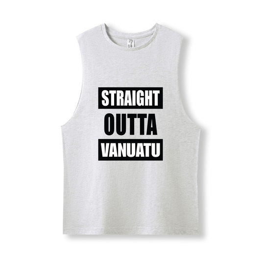STRAIGHT OUTTA VANUATU | UNISEX COTTON TANK - Stick N It