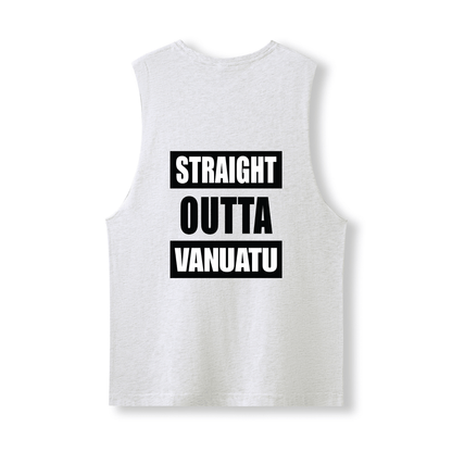 STRAIGHT OUTTA VANUATU | UNISEX COTTON TANK - Stick N It