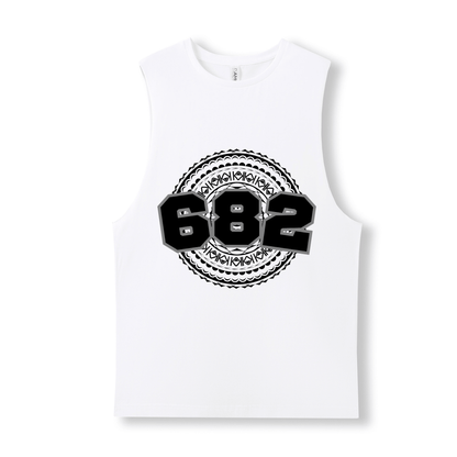 COOK ISLANDS | 682 | UNISEX COTTON TANK | BLACK DESIGN - Stick N It