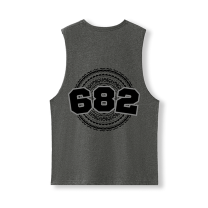 COOK ISLANDS | 682 | UNISEX COTTON TANK | BLACK DESIGN - Stick N It