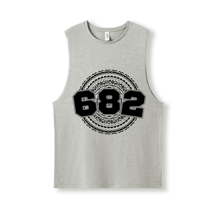 COOK ISLANDS | 682 | UNISEX COTTON TANK | BLACK DESIGN - Stick N It