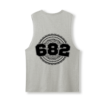 COOK ISLANDS | 682 | UNISEX COTTON TANK | BLACK DESIGN - Stick N It