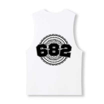 COOK ISLANDS | 682 | UNISEX COTTON TANK | BLACK DESIGN - Stick N It