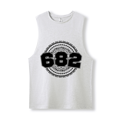 COOK ISLANDS | 682 | UNISEX COTTON TANK | BLACK DESIGN - Stick N It