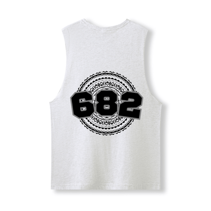 COOK ISLANDS | 682 | UNISEX COTTON TANK | BLACK DESIGN - Stick N It