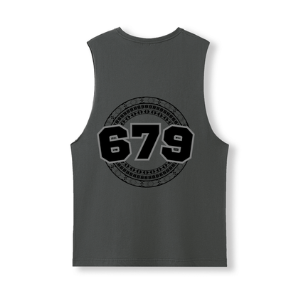 FIJI | 679 | UNISEX COTTON TANK | BLACK DESIGN - Stick N It